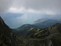 Blick vom Rochers de Naye auf den Genfer See