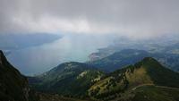 Blick vom Rochers de Naye auf den Genfer See