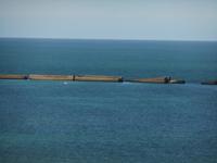 Arromanches. ehemalige Hafenmole