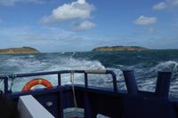 stürmische Überfahrt nach Sark