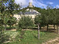 Blick auf das Schloss und die Burg von La Roche-Guyon