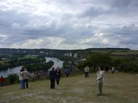 Tag 3 - 6 - Fotostopp am Schloss Gaillard über der Seine (1)