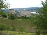 Tag 3 - 6 - Fotostopp am Schloss Gaillard über der Seine (2)