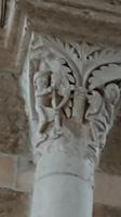 Kapitell in Vezelay: biblische Geschichte: St. Martin fällt den heiligen Baum