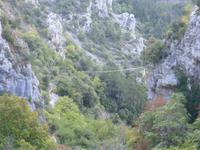 Hängebrücke bei Peille