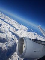 Flug über die Alpen 