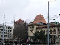 Lausanne, mittlerer Marktplatz mit Blick zum Burgberg