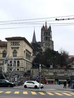 nochmals Blick zur Kathedrale von Lausanne