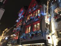 Die beleuchteten Strassen von Straßbourg