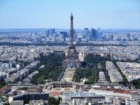 Der Eiffelturm vom Tour Montparnasse gesehen