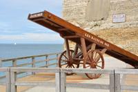 Alte Badebrücke in Etretat