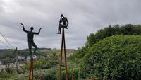 Étretat, Gärten von Ètretat, Figuren
