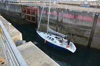 Warten auf Durchlass