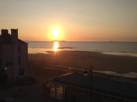 191.Abendstimmung am Hotel in St.Malo