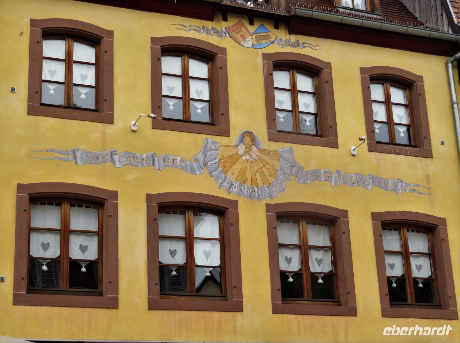 Elsass 09.2020 Obernai, Sonnenuhr