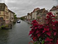 Elsass 09.2020 Straßburg Blick von der Rabenbrücke auf die Ill
