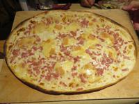 Elsass 09.2020 Straßburg, Flammkuchenessen im Traditionslokal 