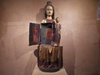 Elsass 09.2020  Eguisheim, Schreinmadonna, 14. Jhdt. Kirche St.Peter und Paul