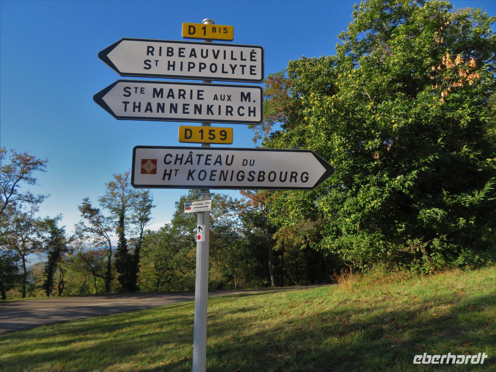 Elsass 09.2020  Wanderung zur Hohkönigsburg