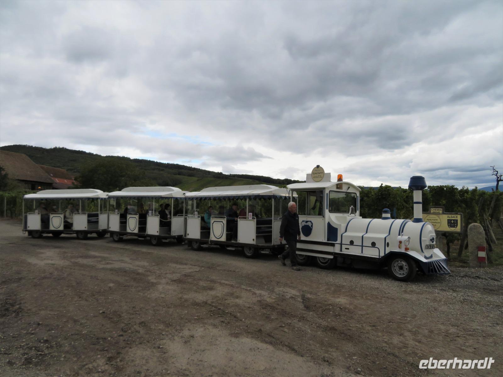 Elsass 09.2020 Dambach- la- Ville, Bahnfahrt in die Weinberge