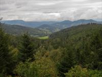 Elsass 09.2020 Vogesenrundfahrt, Ausssicht ins Munstertal