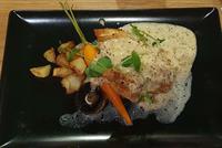 Supreme de Volaille a la grain moutarde. Das Beste vom Geflügel an Senfkörenersoße