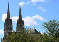 Blick von Weitem auf 