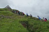 Tag 4 Wanderung Carnac, Aufstieg Tumulus St. Michel