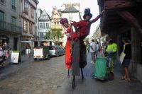 Tag 7 Stadtführung Quimper, Straßentheater