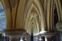 Tag 9 Mont Saint Michel, Kreuzgang, Detail 