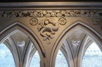 Tag 9 Mont Saint Michel, Kreuzgang Detail