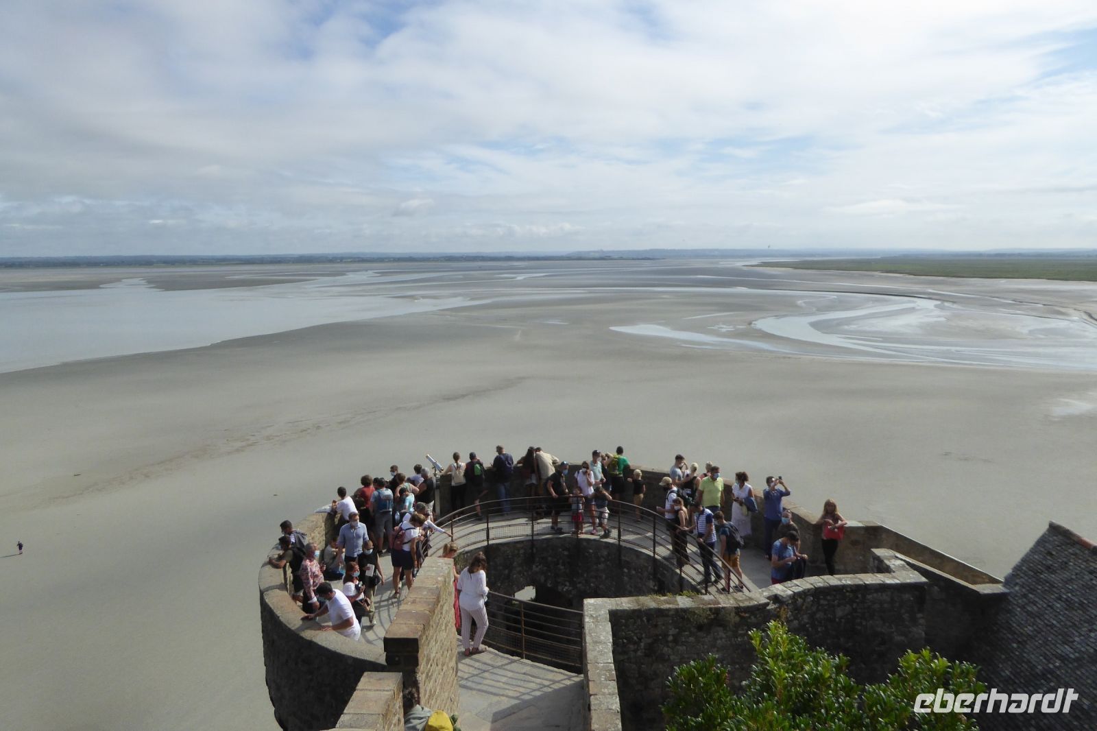 Tag 9 Mont Saint Michel, Blick über das Watt