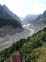 Chamonix, Blick auf Eismeergletscher
