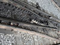 Weiche der Zahnradbahn