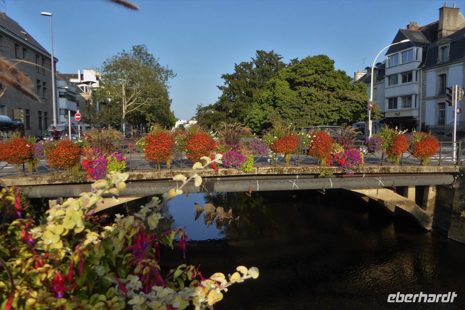 Tag 6 Quimper, blumengeschmückte Brücken über die Odet
