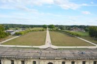 Blick von oben in den Park von Chambord