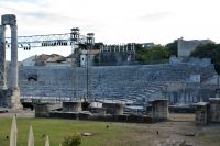 Blick auf das antike Theater in Arles