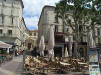Am Marktplatz von Avignon