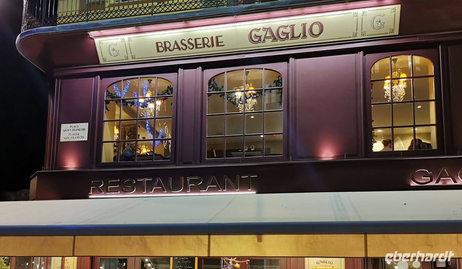 Tag 3 Abendessen in der Brasserie Le Gaglio