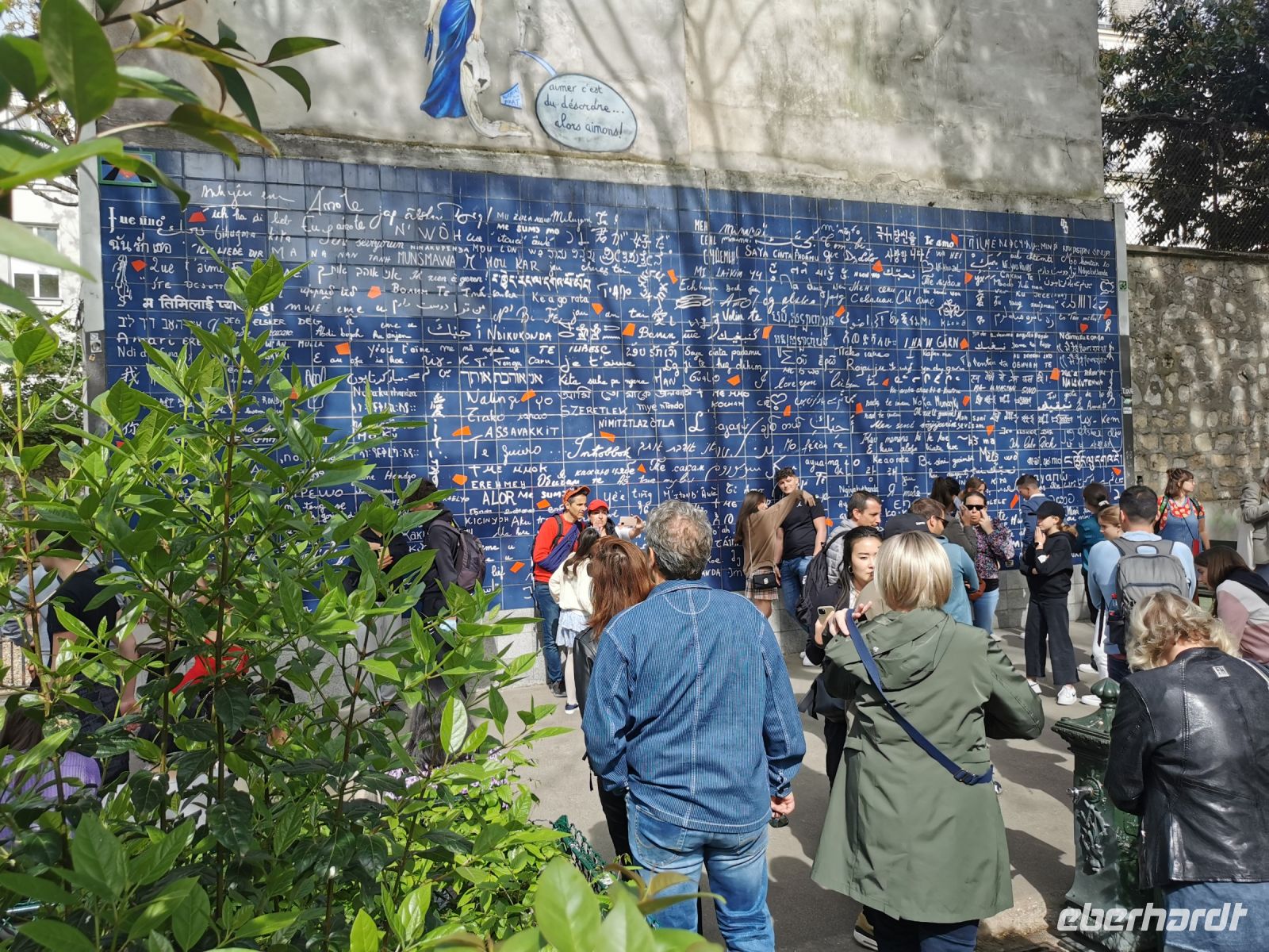 Paris Petit  Tag 4 Le mur des je t´aime