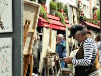 Künstler bei der Arbeit