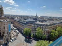 Blick von der Dachterrasse auf den Eiffelturm