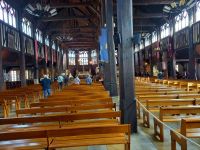 Inneres der hölzernen Katharinenkirche von Honfleur