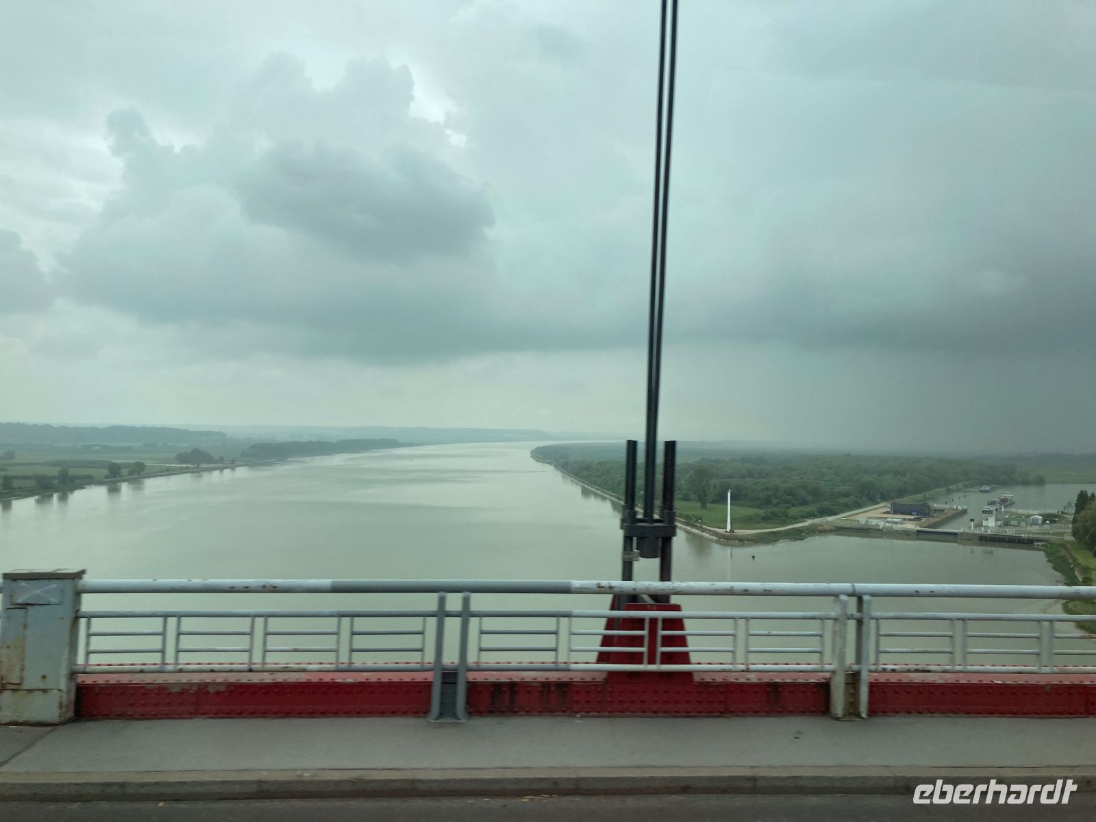 Blick zur Seine-Mündung und Kanal