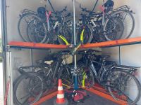 Radreise Frankreich: Loire - Perfekt geladene Räder im EBERHARDT TRAVEL-Anhänger