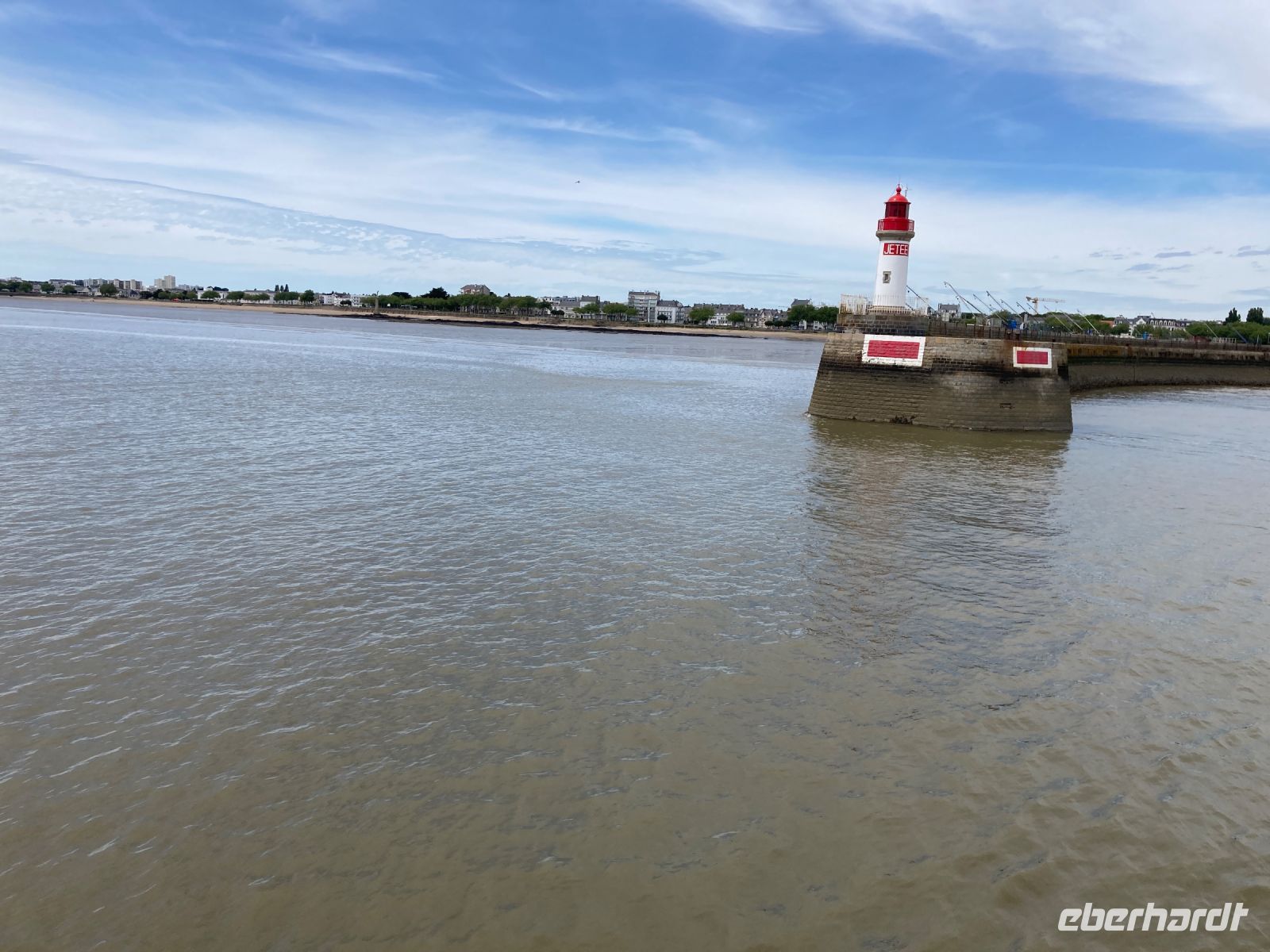 Blick auf den Strand von St. Nazaire 