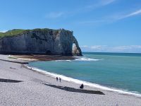 Eines der Felsentore von Etretat