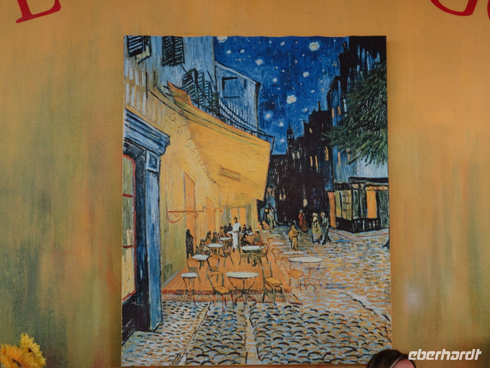 Arles - Cafe Soir, im Bild von Van Gogh