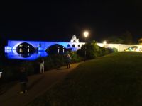 die Brücke von Avignon bei Nacht