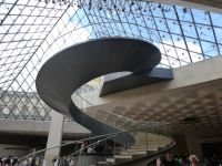 Wendeltreppe in der Glaspyramide